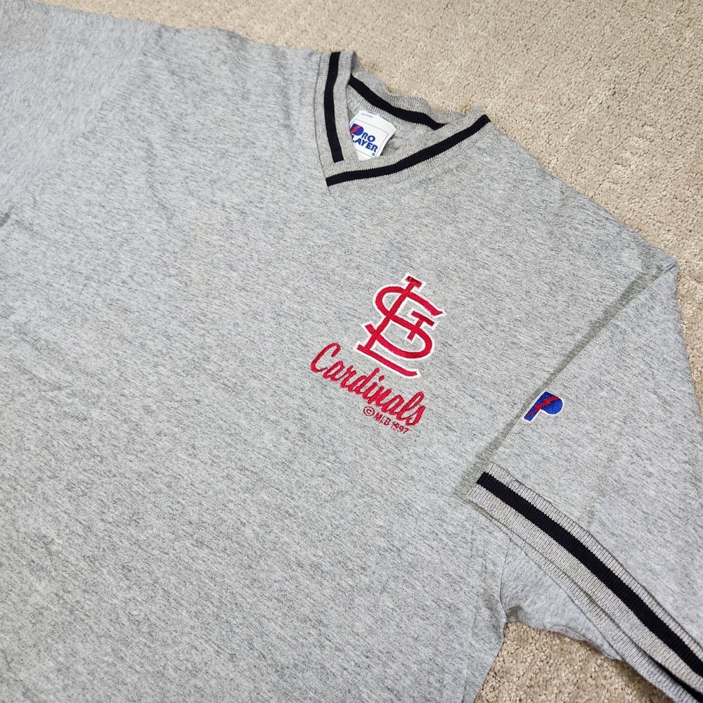 Vintage‎ St Louis Cardinals Shirt Men Medium Single Stitch Pro Player 90s